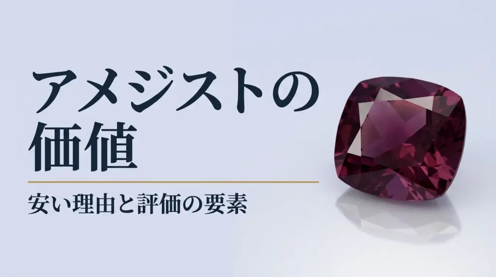 アメジストの価値は何で決まるか｜「安い」と言われる理由と、評価を
