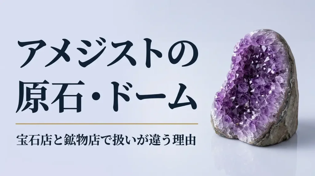 アメジストの原石・ドーム・クラスターの買取｜宝石店と鉱物店で扱いが