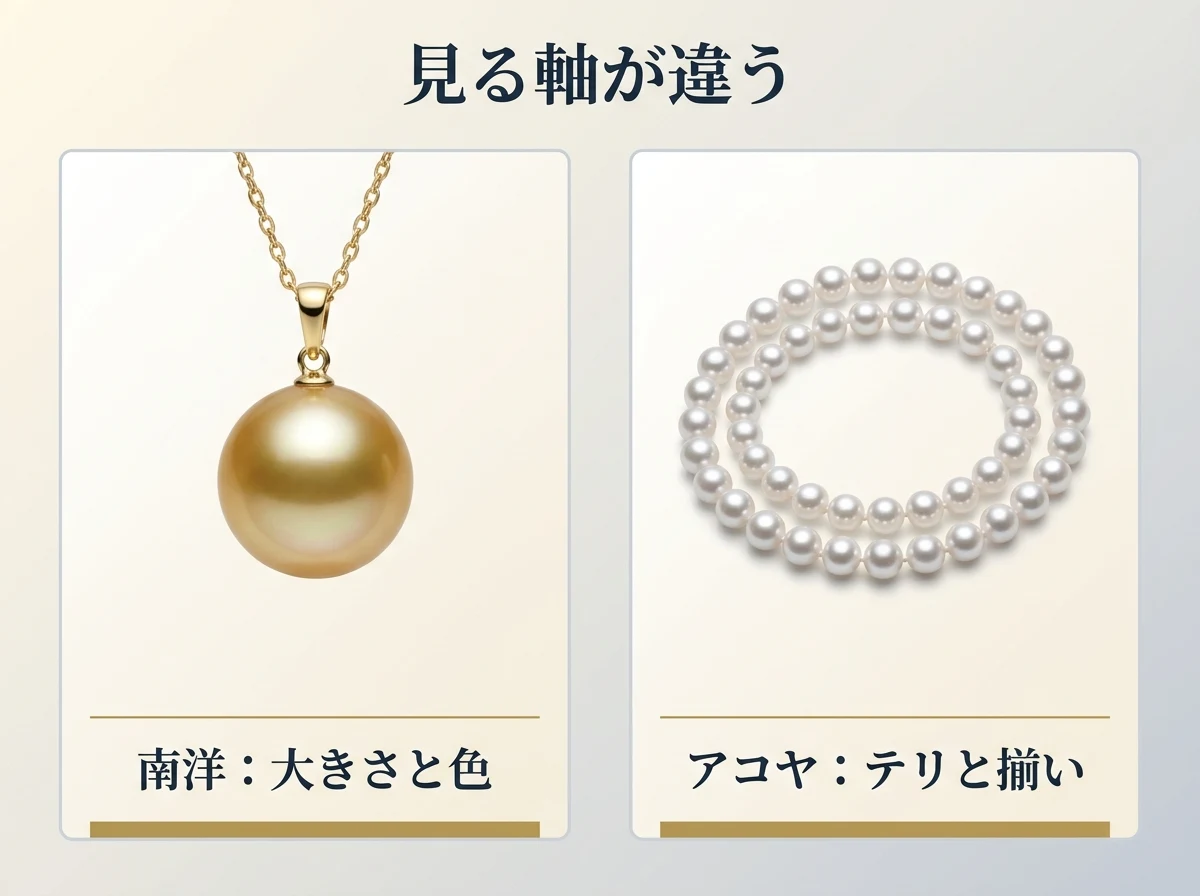 南洋真珠とアコヤ真珠はどちらが高級か｜母貝・真珠層・色で違いを分け