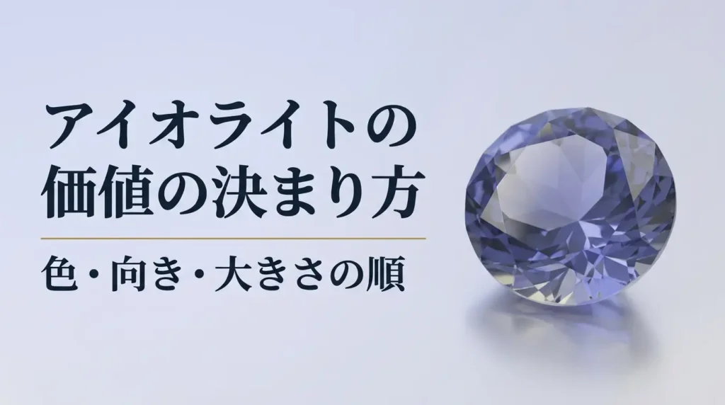 評価の対象となるアイオライトのルース